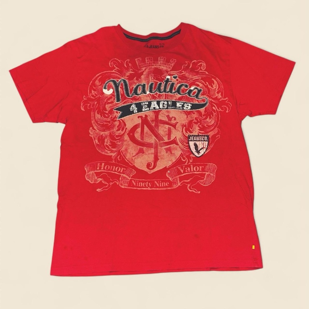 2000s Nautica Embroidered Graphic Tee